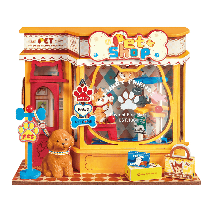 Pawfect Pet Shop Miniature Kit completed product view