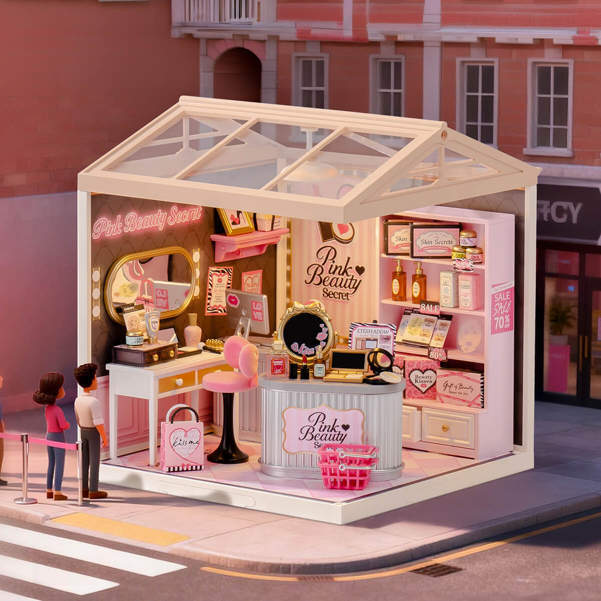 Pink Beauty Secret Miniature Kit completed product view