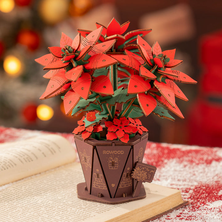 Rowood Poinsettia Flower Kit official detail view 3