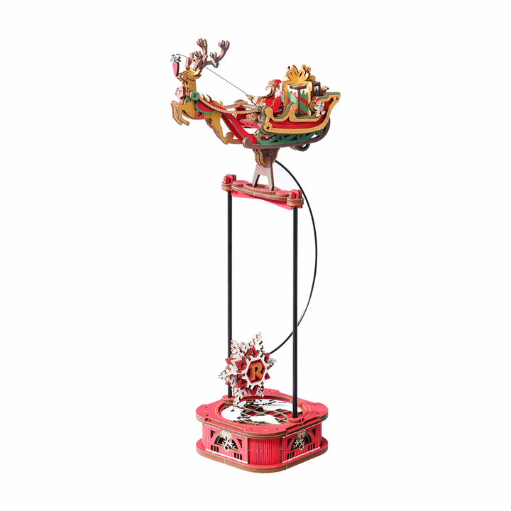 ROKR Santa on Sleigh Balance Toy Kit completed product view