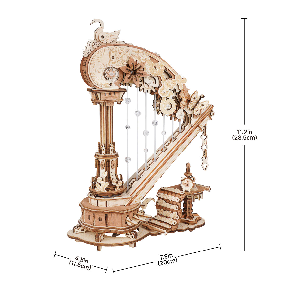 ROKR Magic Harp Music Box Kit official detail view 8