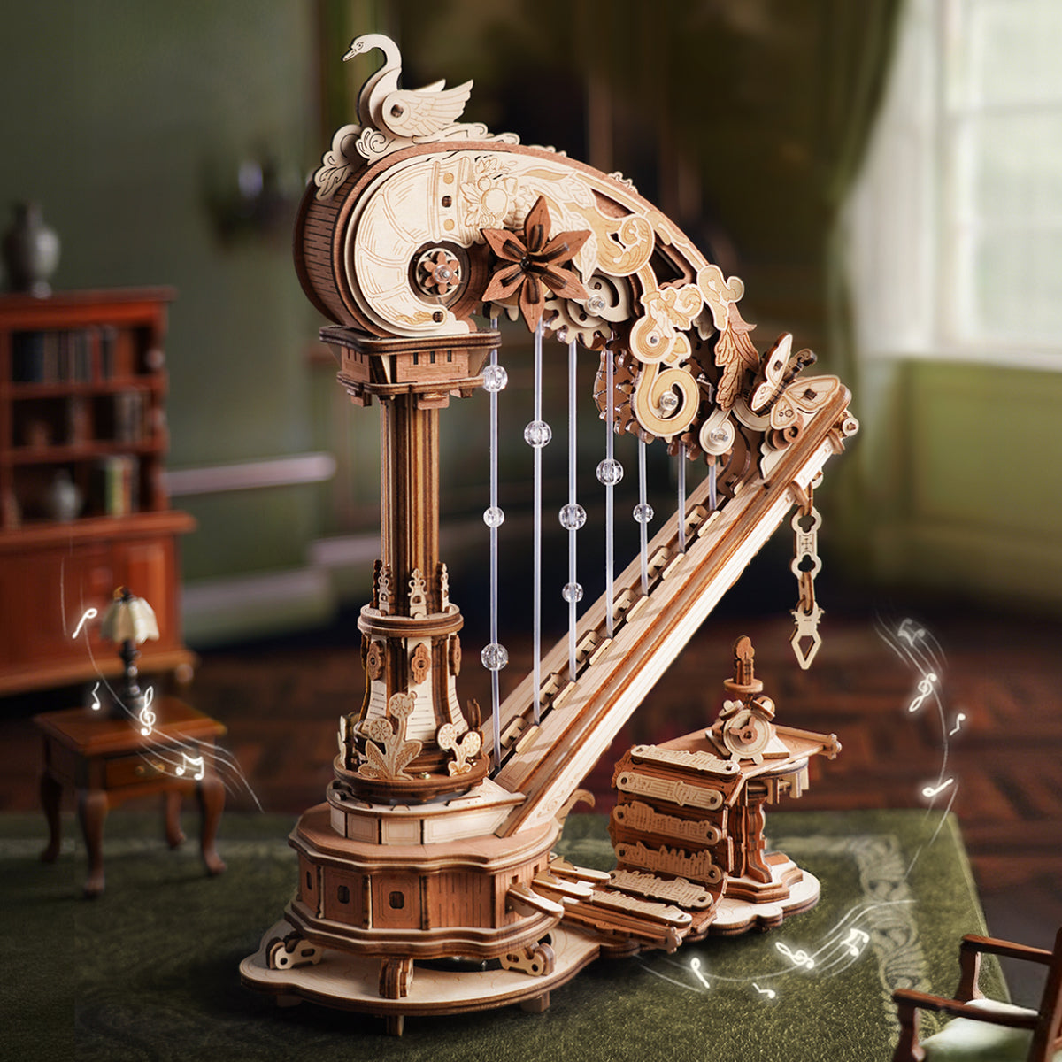 ROKR Magic Harp Music Box Kit official detail view 4