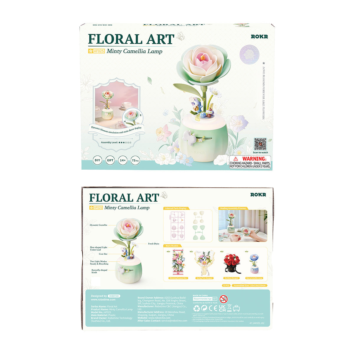 ROKR Minty Camellia Flower Lamp Kit official detail view 7