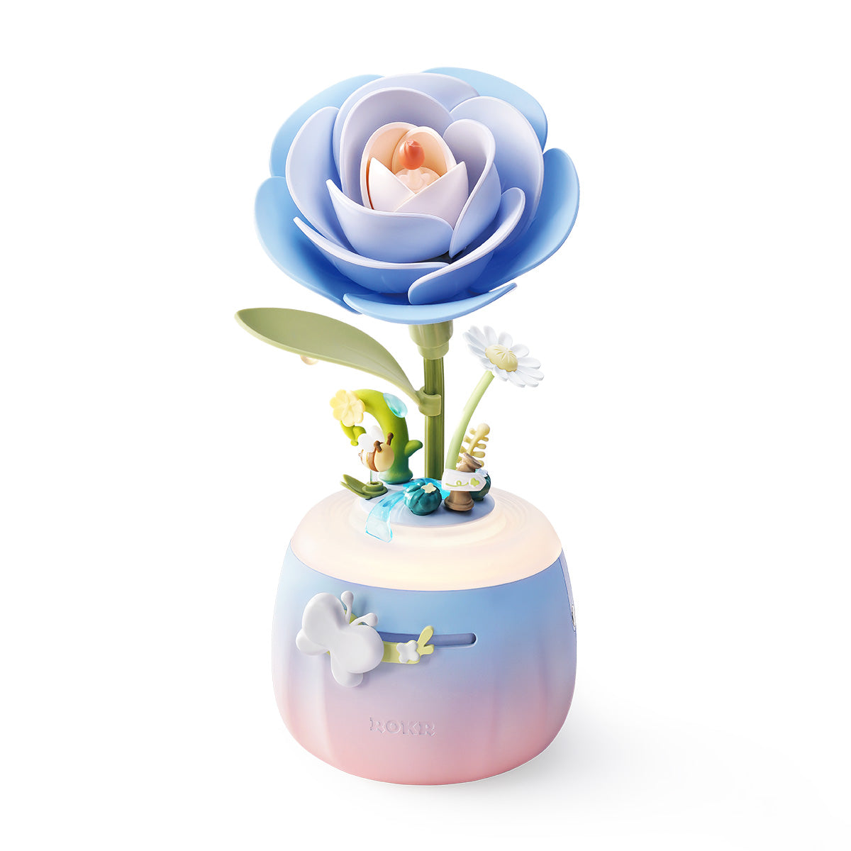 ROKR Starry Camellia Flower Lamp Kit completed product view