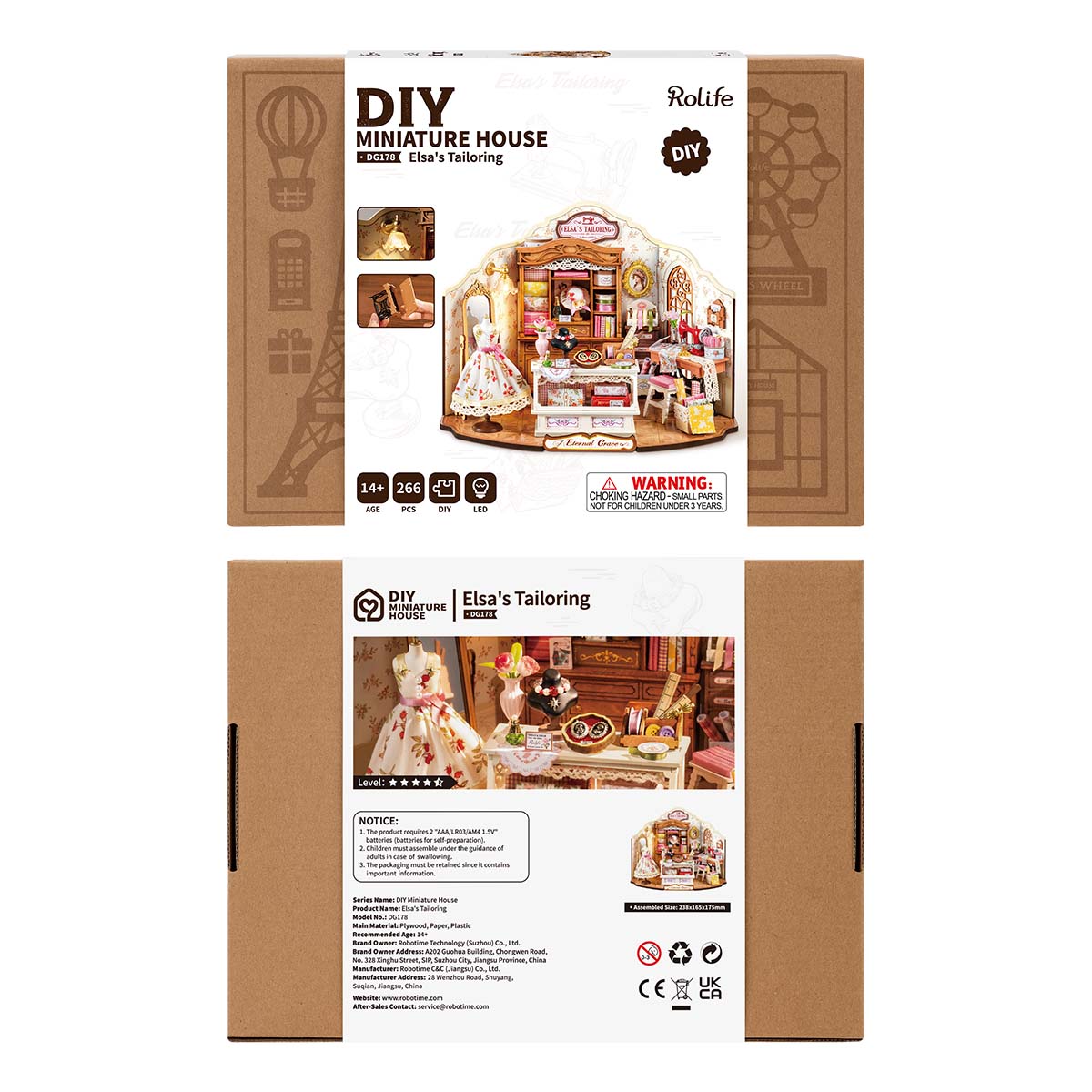 Elsa's Tailoring Miniature House Kit official detail view 8
