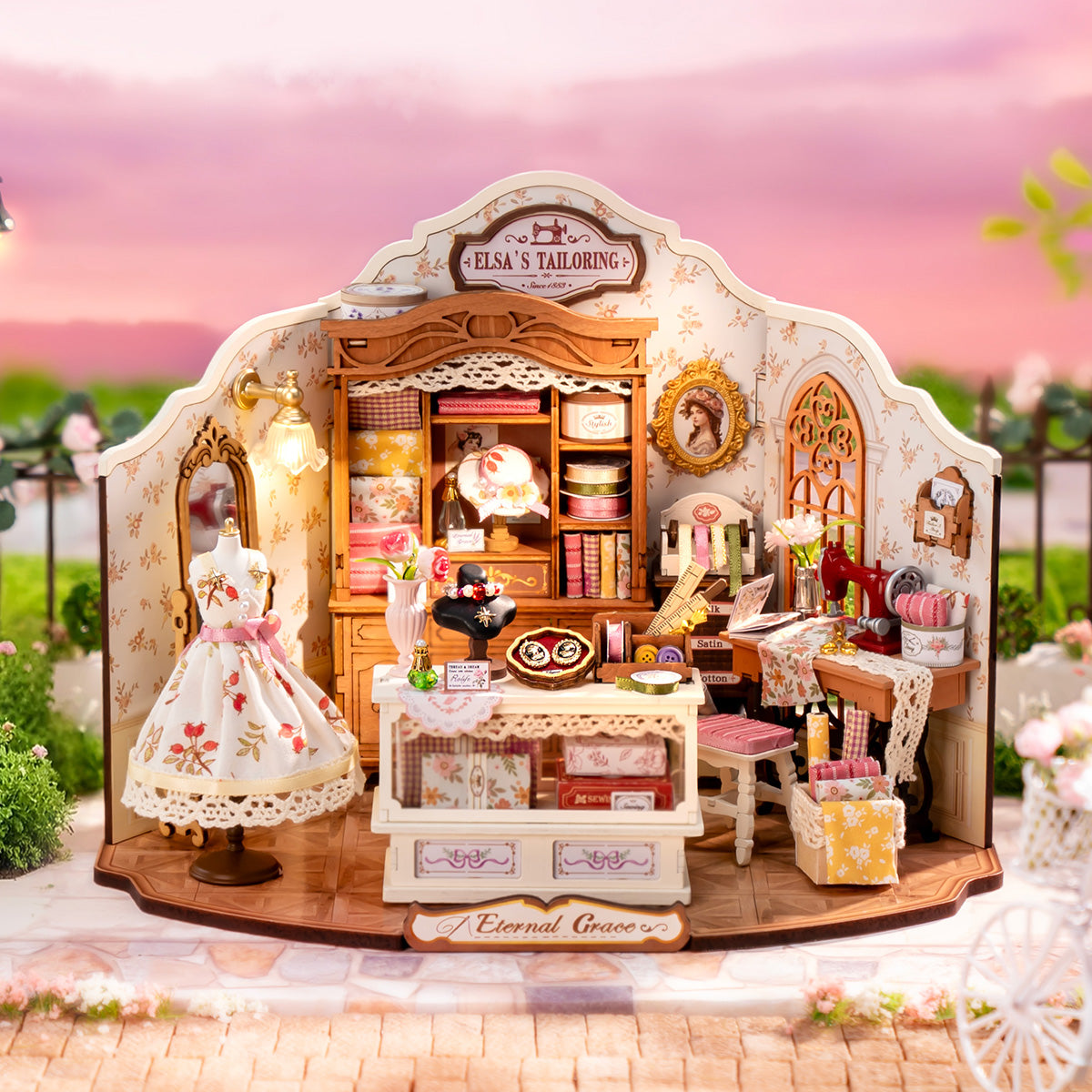 Elsa's Tailoring Miniature House Kit official detail view 2