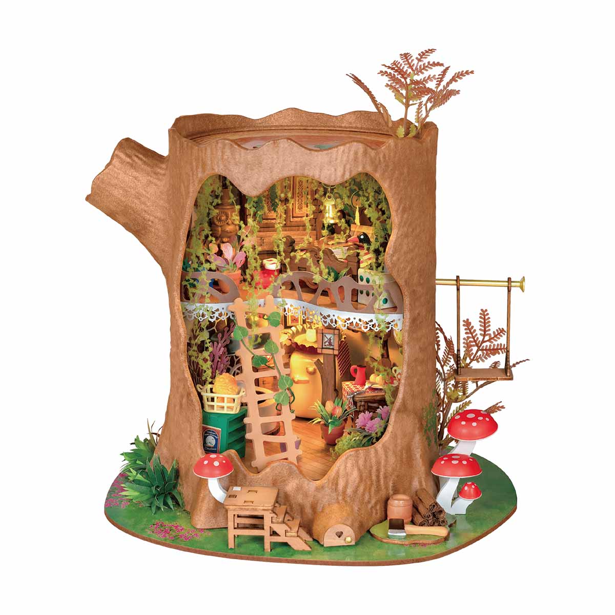 Fairytale Tree House Miniature Kit completed product view