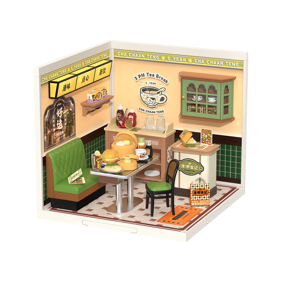 Hong Kong Bites Cafe Miniature Kit official product view 2