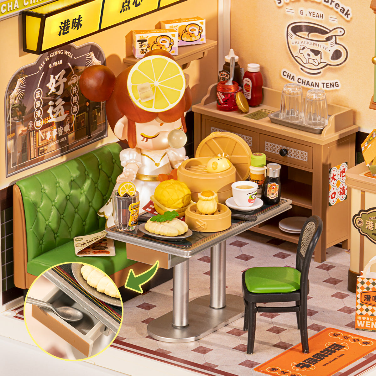 Hong Kong Bites Cafe Miniature Kit official product view 6