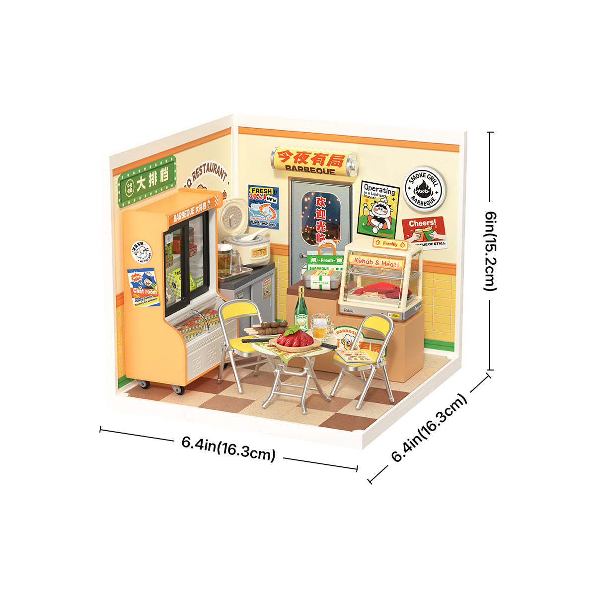 Night Out Food Stall Miniature Kit official product view 7
