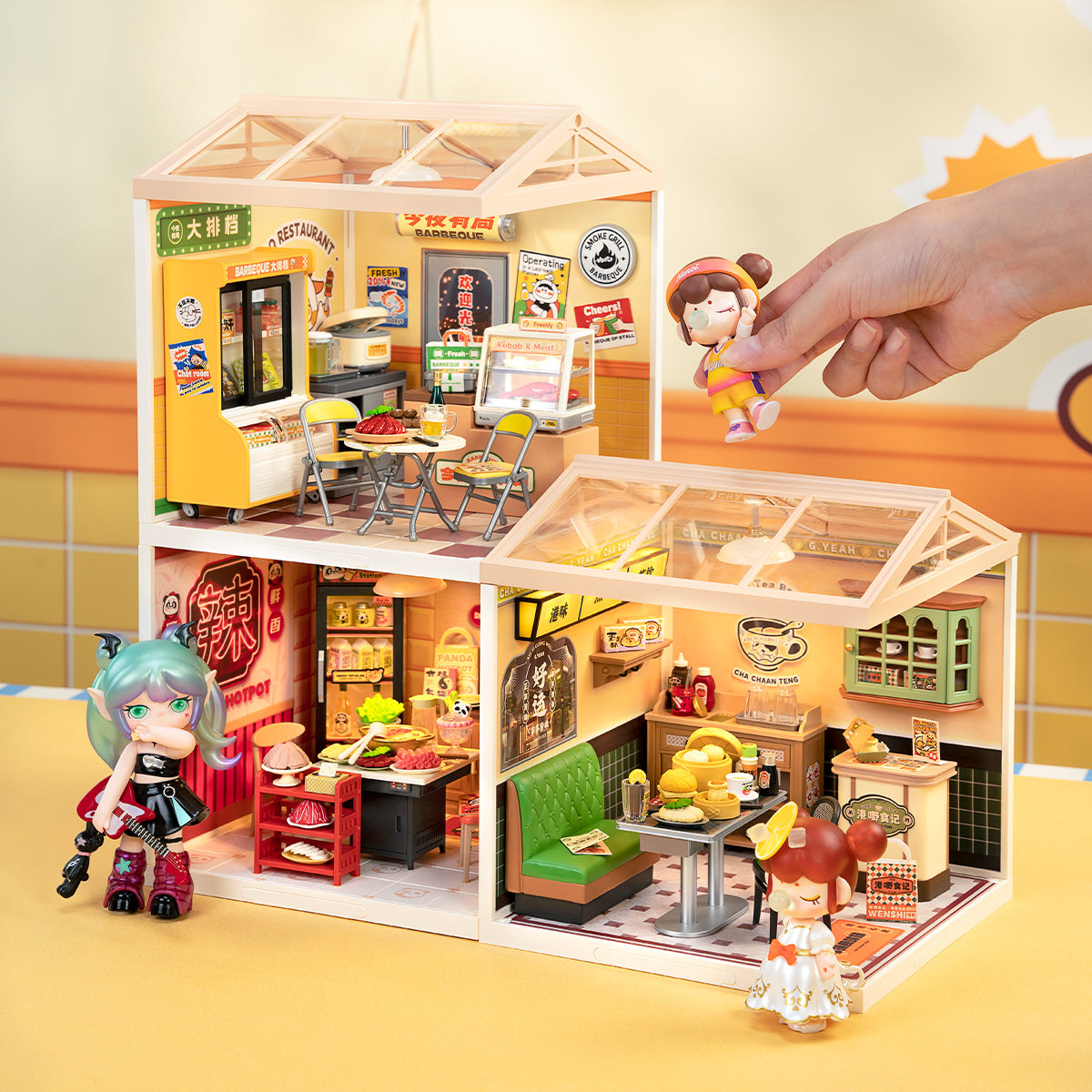 Night Out Food Stall Miniature Kit official product view 6