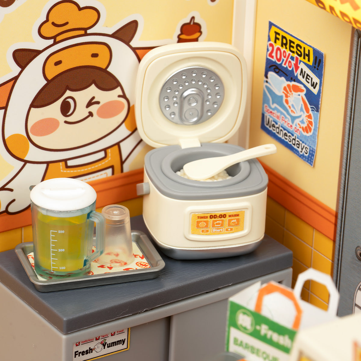 Night Out Food Stall Miniature Kit official product view 5