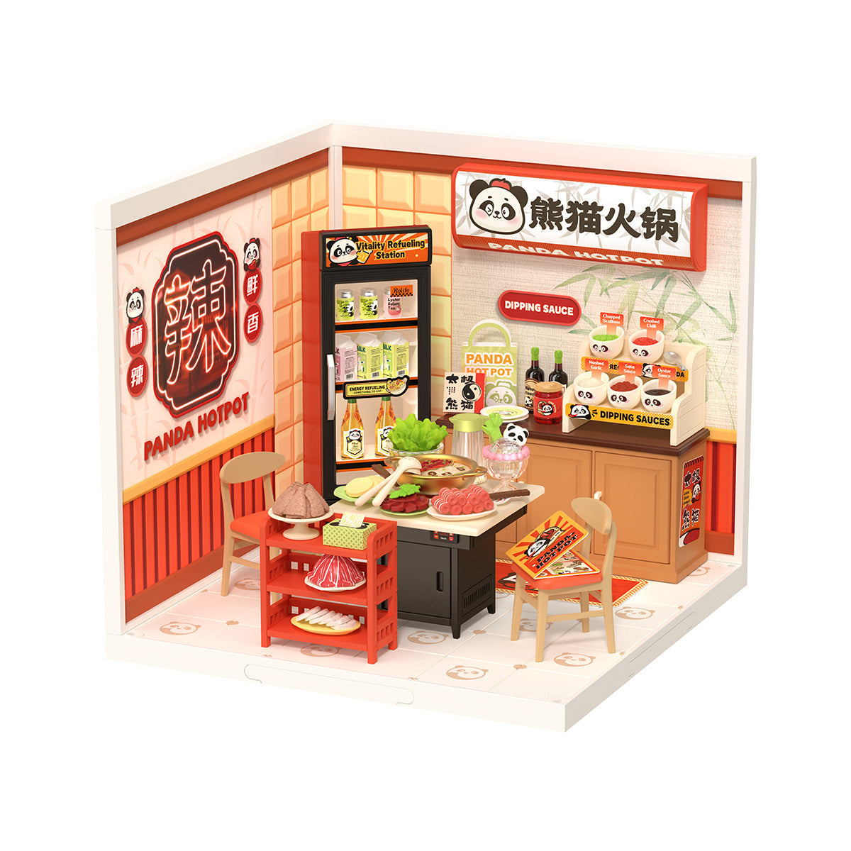 Panda Hot Pot Miniature Kit official product view 2