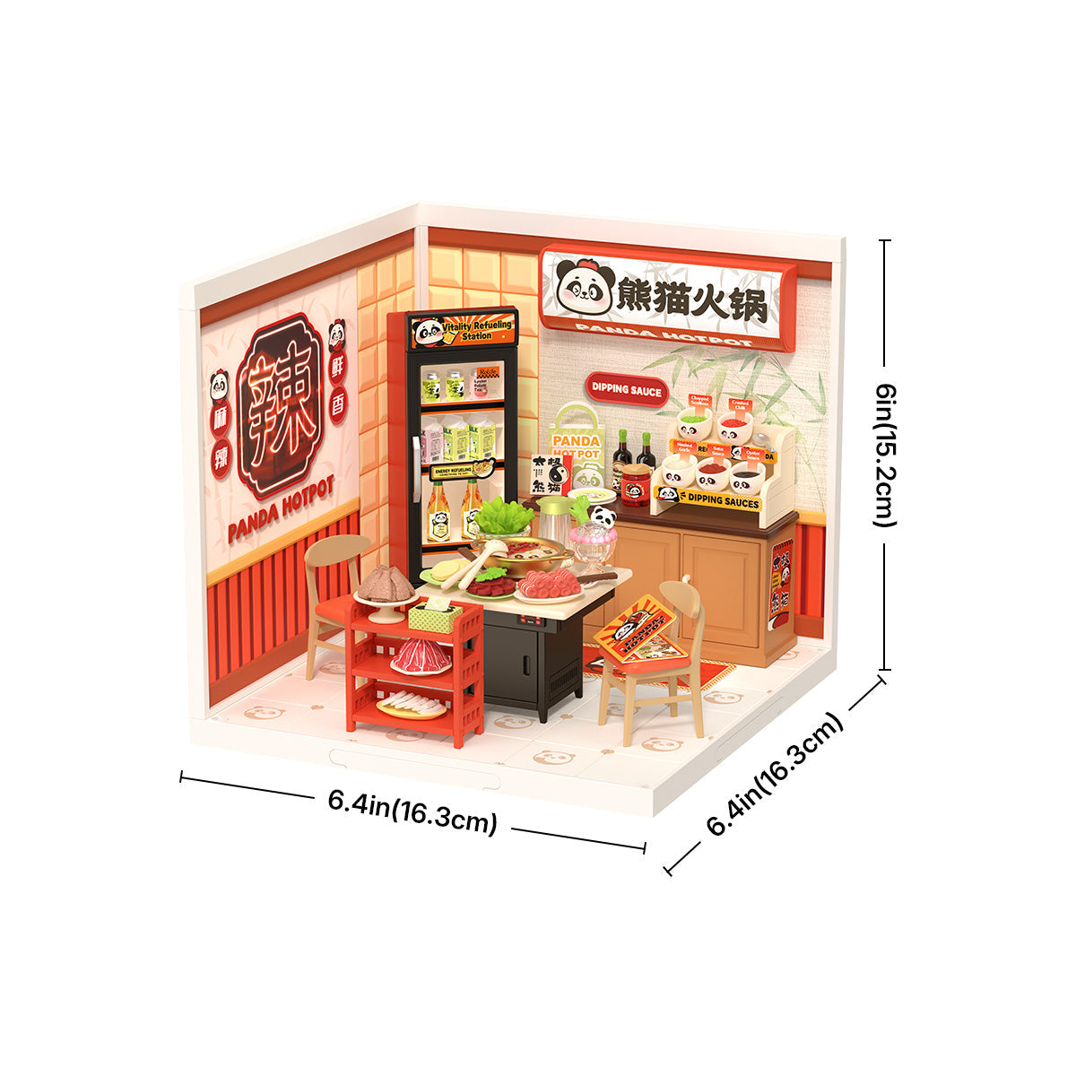 Panda Hot Pot Miniature Kit official product view 6