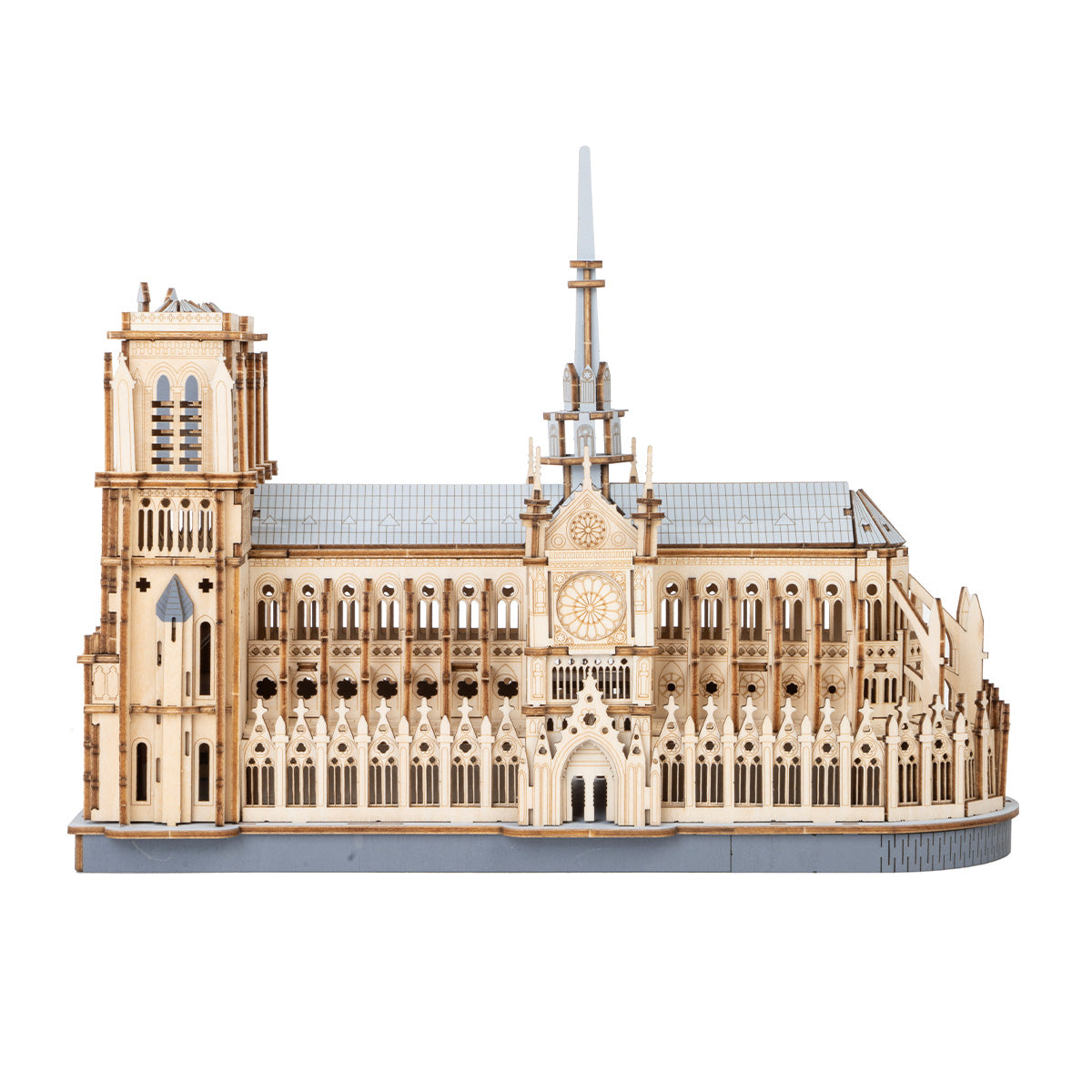 Rowood Paris Cathedral Wooden Model Kit completed product view