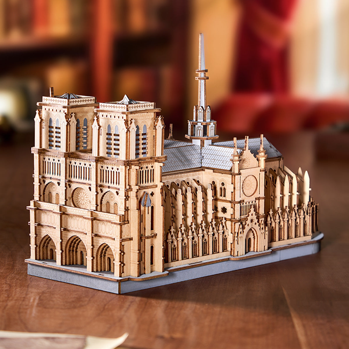 Rowood Paris Cathedral Wooden Model Kit official detail view 3