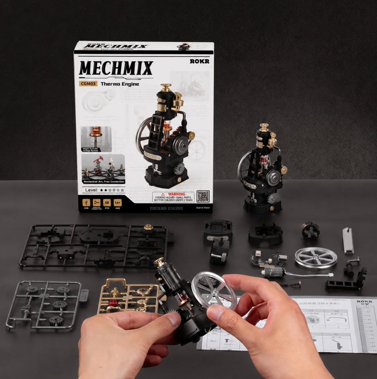 ROKR Thermo Engine Mechanical 3D Puzzle