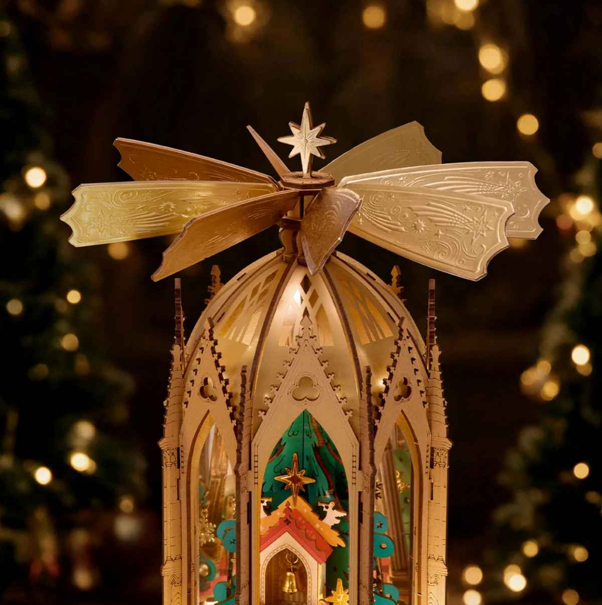 ROKR Angel’s Christmas Pyramid 3D Wooden Puzzle