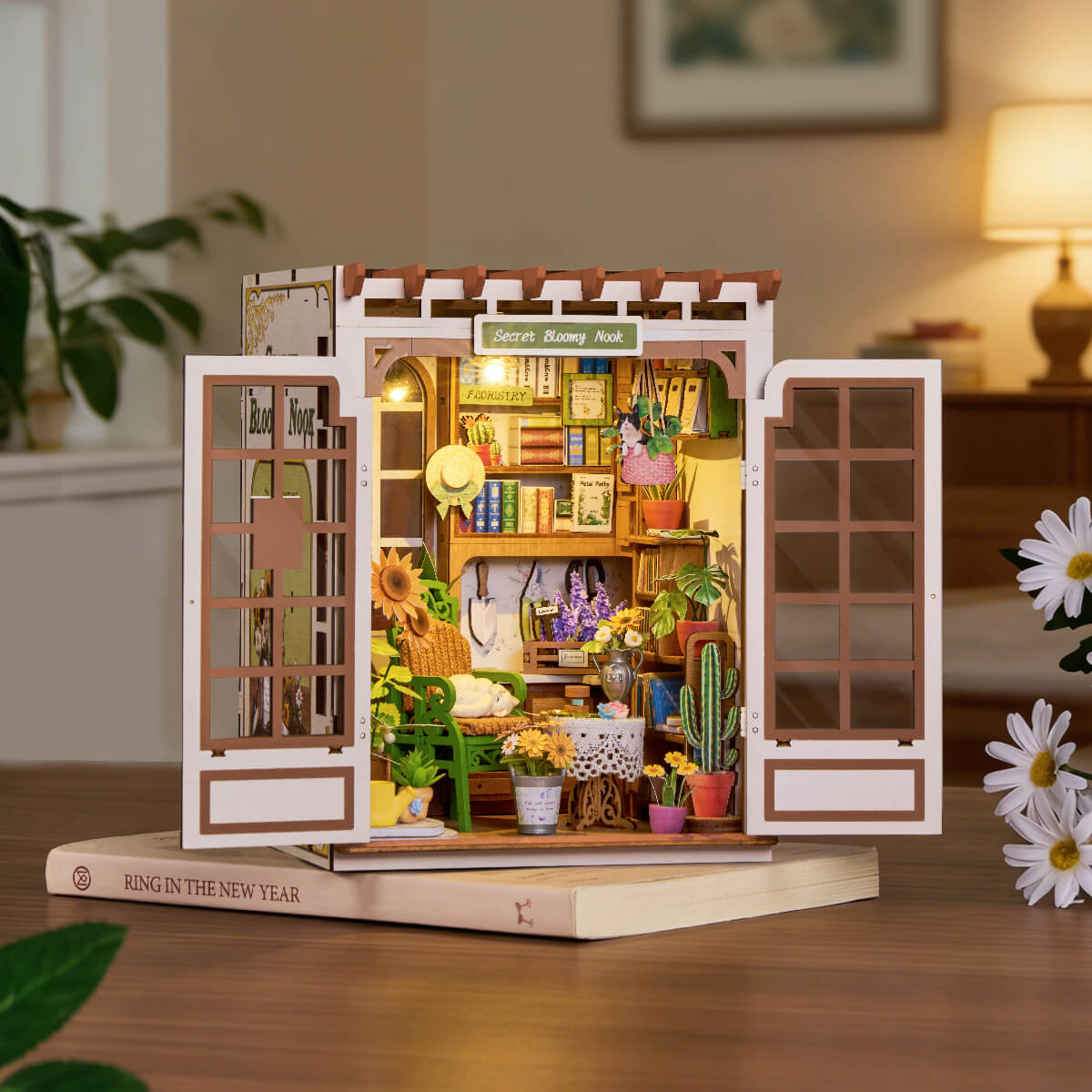 Illuminated Secret Bloomy Nook garden scene