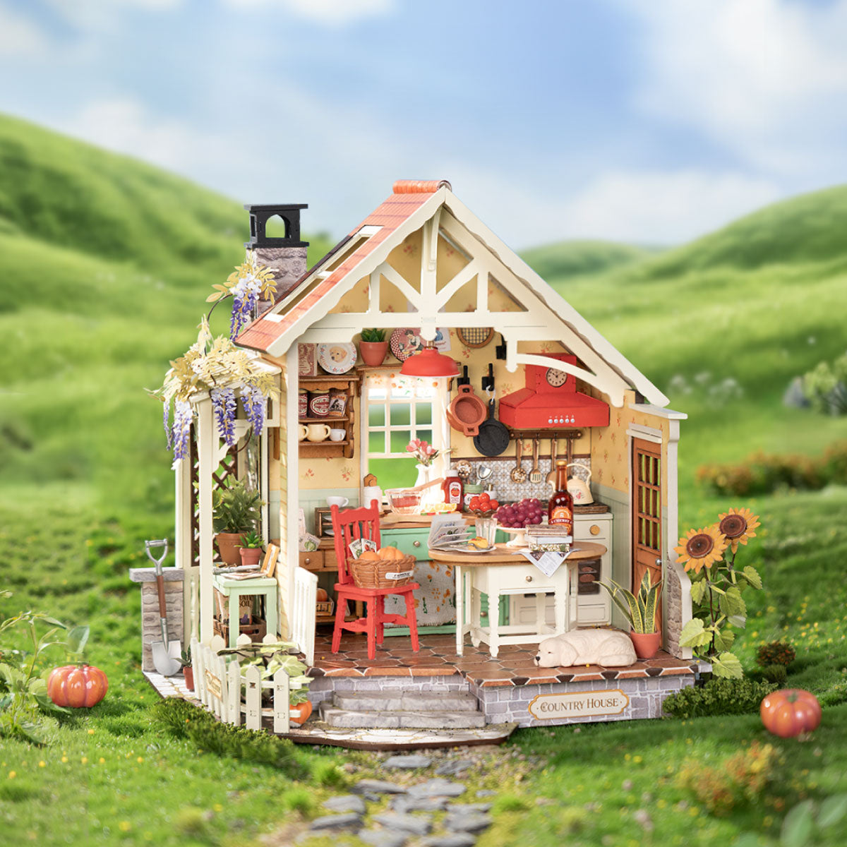 Sunlit Farmhouse Kitchen Miniature Kit official detail view 2