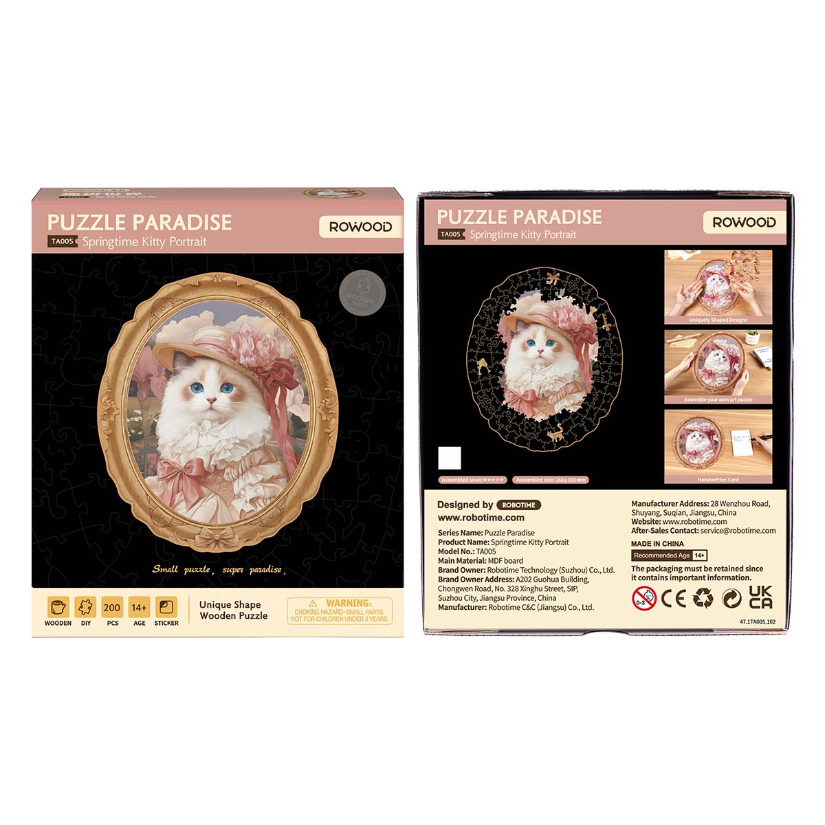 Rowood Springtime Kitty Portrait Creative Kit official product view 7