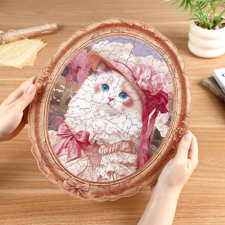 Rowood Springtime Kitty Portrait Creative Kit completed product view