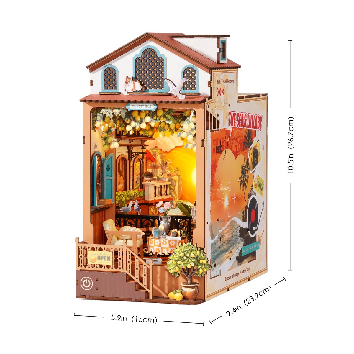 Sunset Isle Book Nook Kit official detail view 6