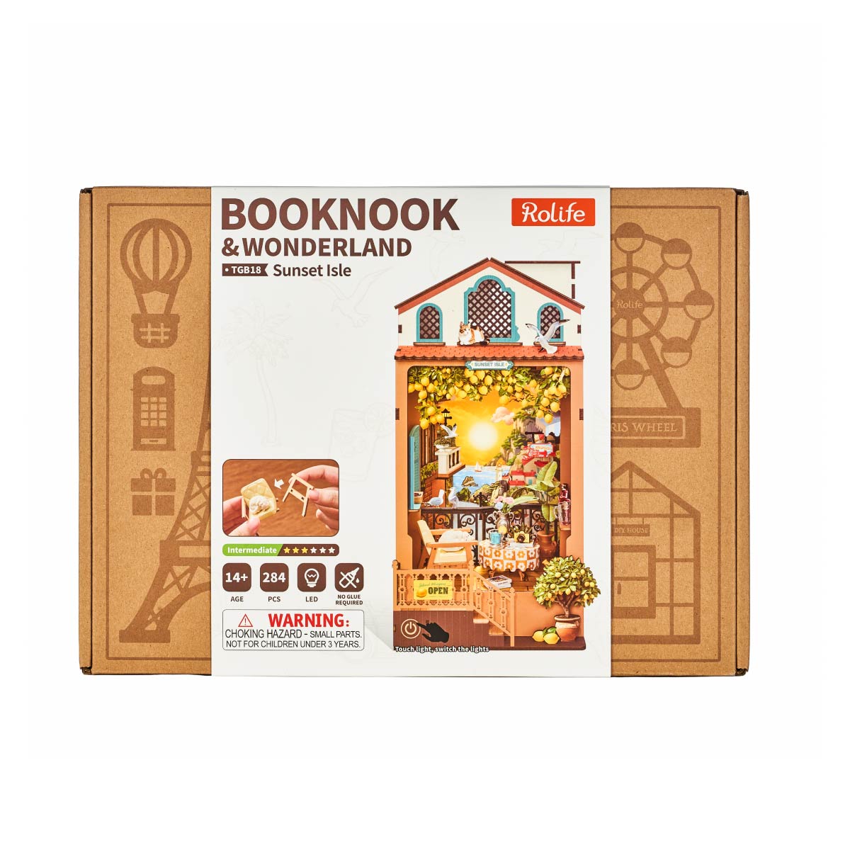 Sunset Isle Book Nook Kit official detail view 7