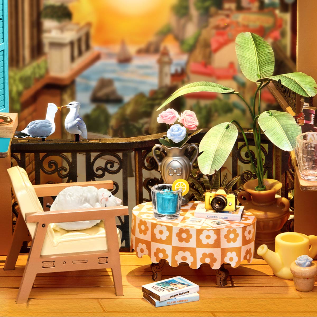 Sunset Isle Book Nook Kit official detail view 5