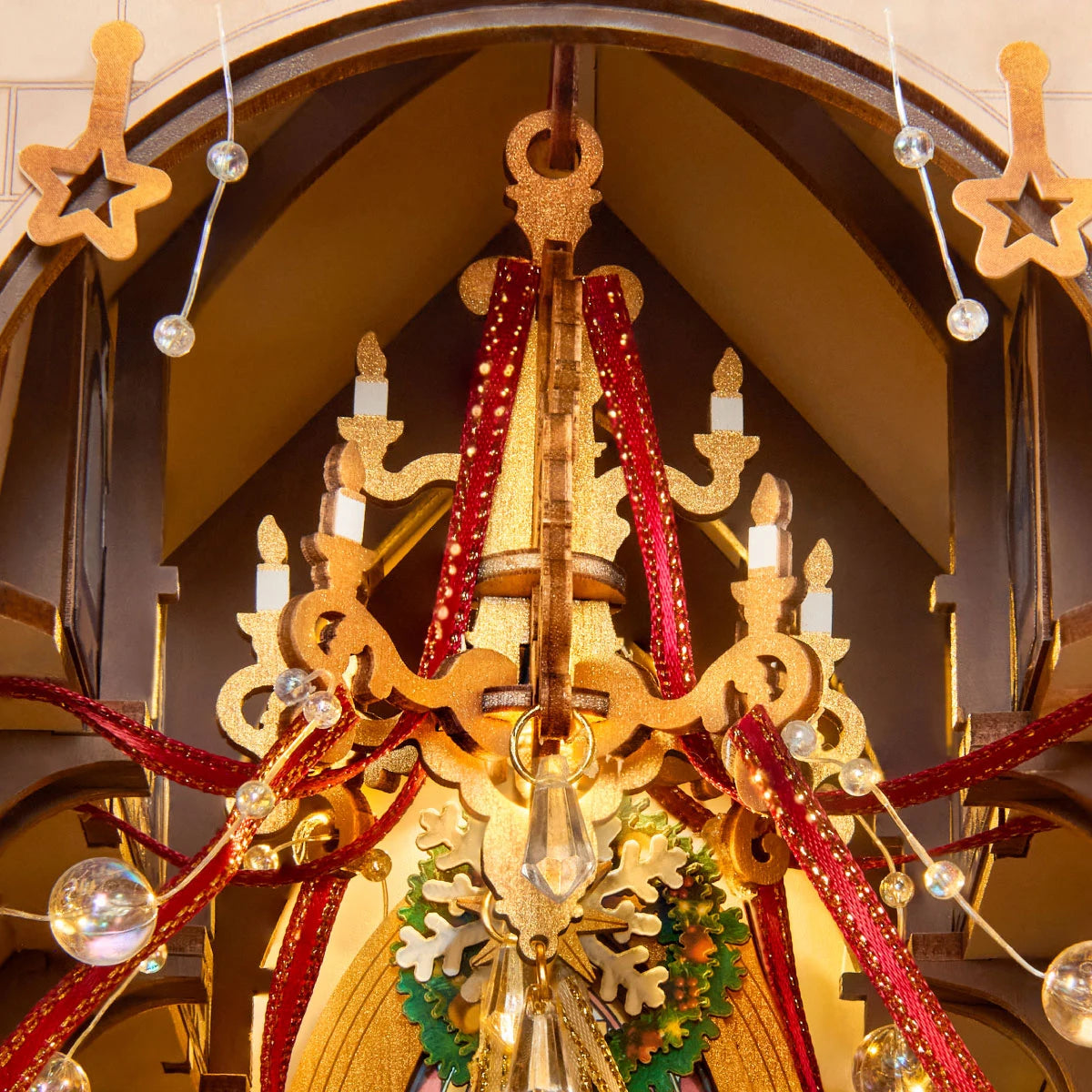 Rolife Caroling Cathedral Christmas Book Nook