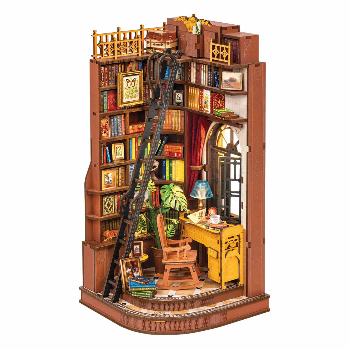 Silent Corner Study Book Nook Kit completed product view