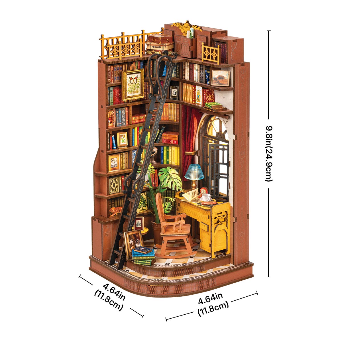 Silent Corner Study Book Nook Kit official detail view 7