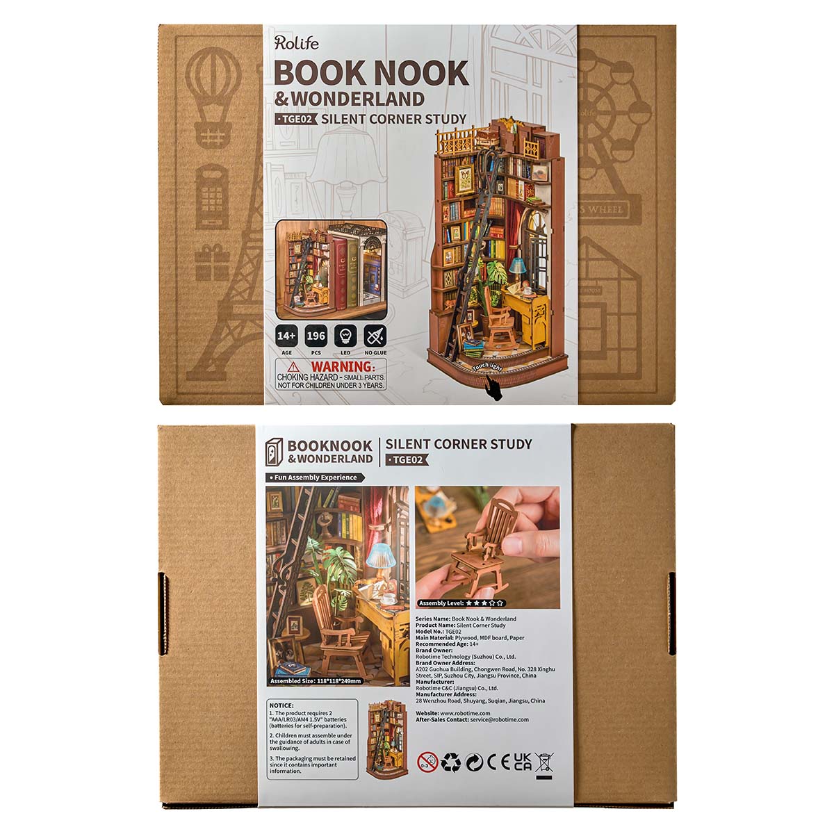 Silent Corner Study Book Nook Kit official detail view 8