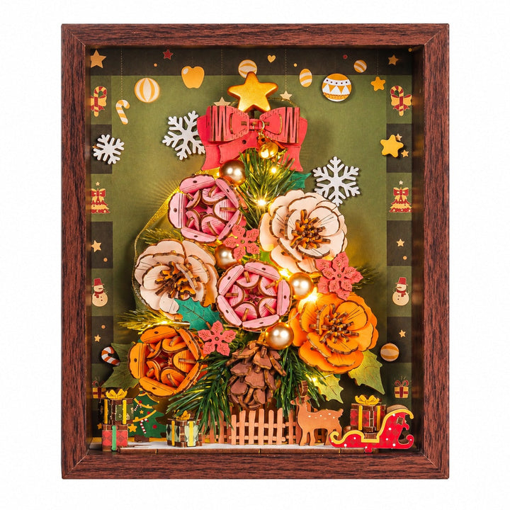 Rowood Everglow Christmas Tree Wooden Puzzle