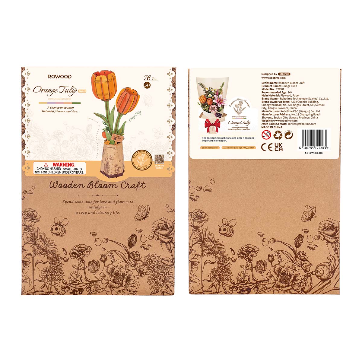 Rowood Orange Tulip Creative Kit official product view 6