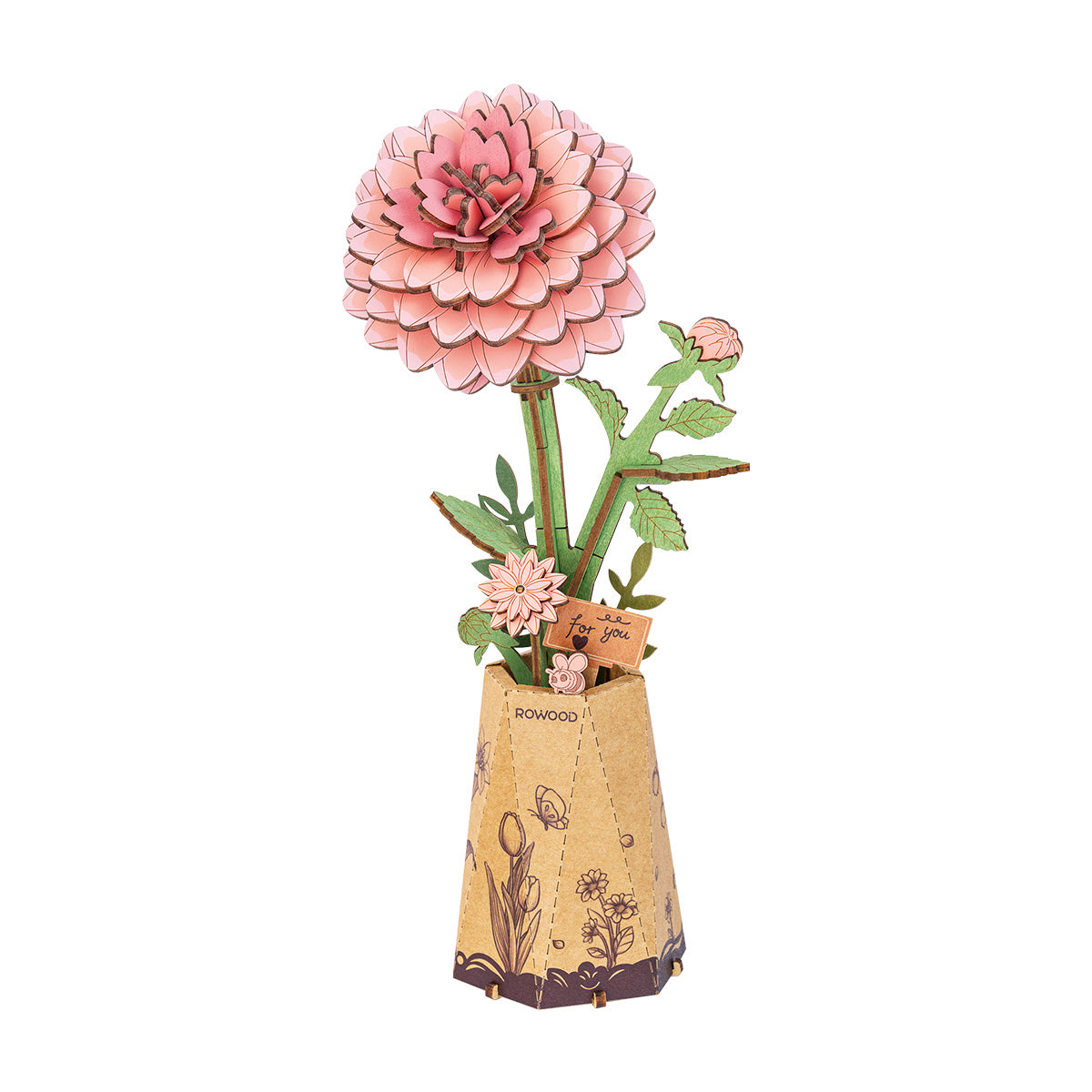 Rowood Pink Dahlia Creative Kit official product view 2