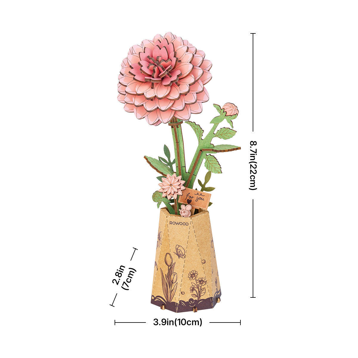 Rowood Pink Dahlia Creative Kit official product view 4