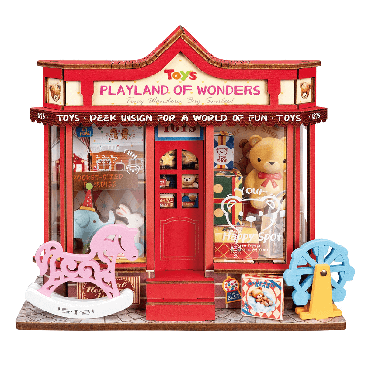 Whimsy Toy Shop Miniature Kit completed product view
