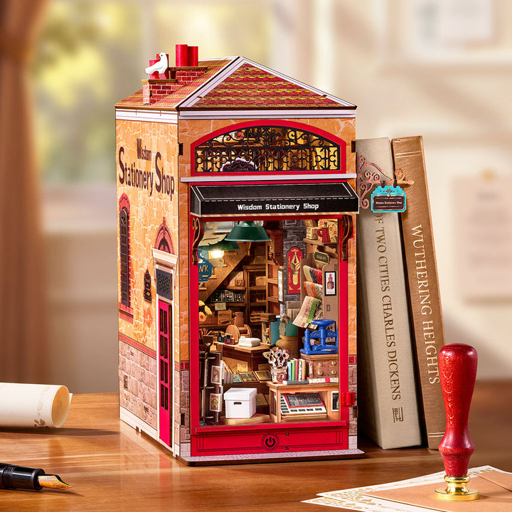 Wisdom Stationery Shop Book Nook Kit official detail view 2