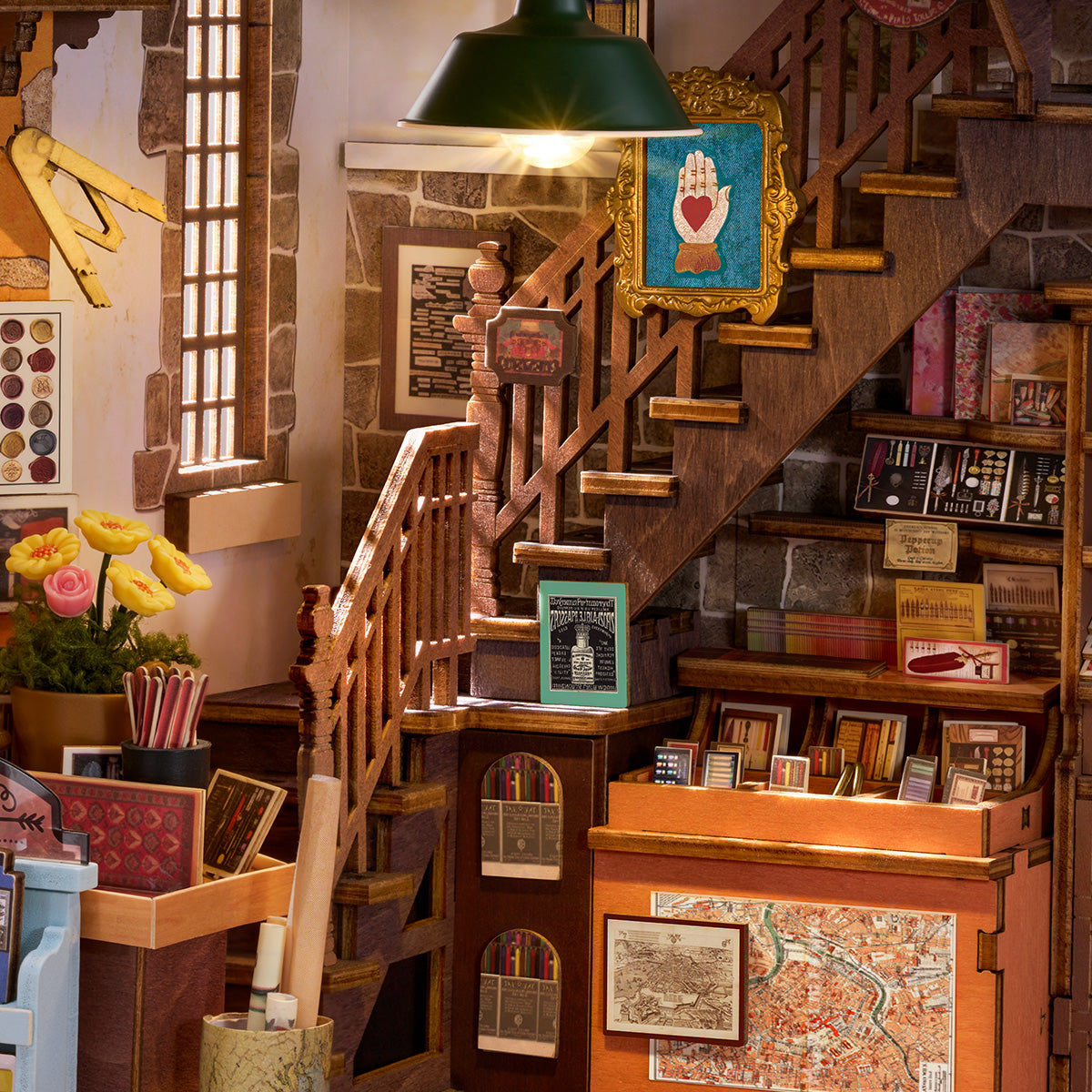 Wisdom Stationery Shop Book Nook Kit official detail view 5