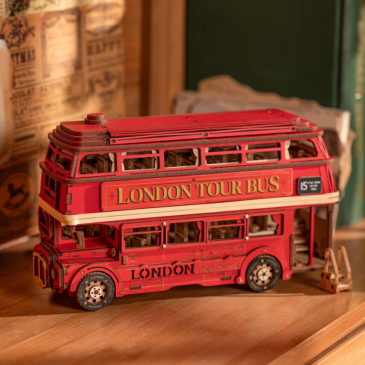 Rowood London Tour Bus Creative Kit completed product view