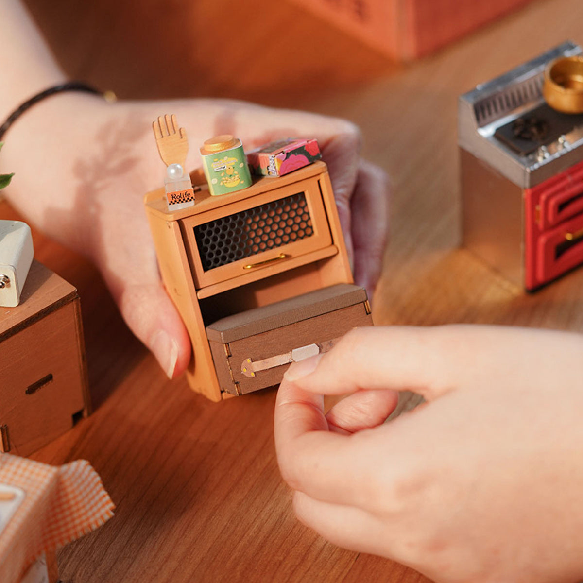 Cozy Kitchen Miniature House Kit official product view 4