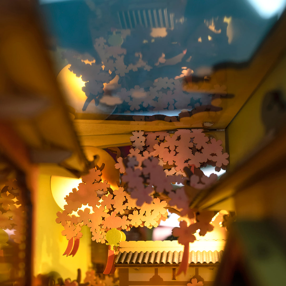 Falling Sakura Book Nook Kit official detail view 4