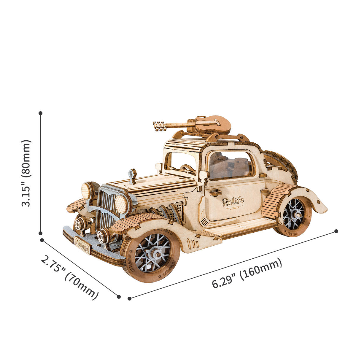 Rowood Vintage Car Creative Kit official product view 6