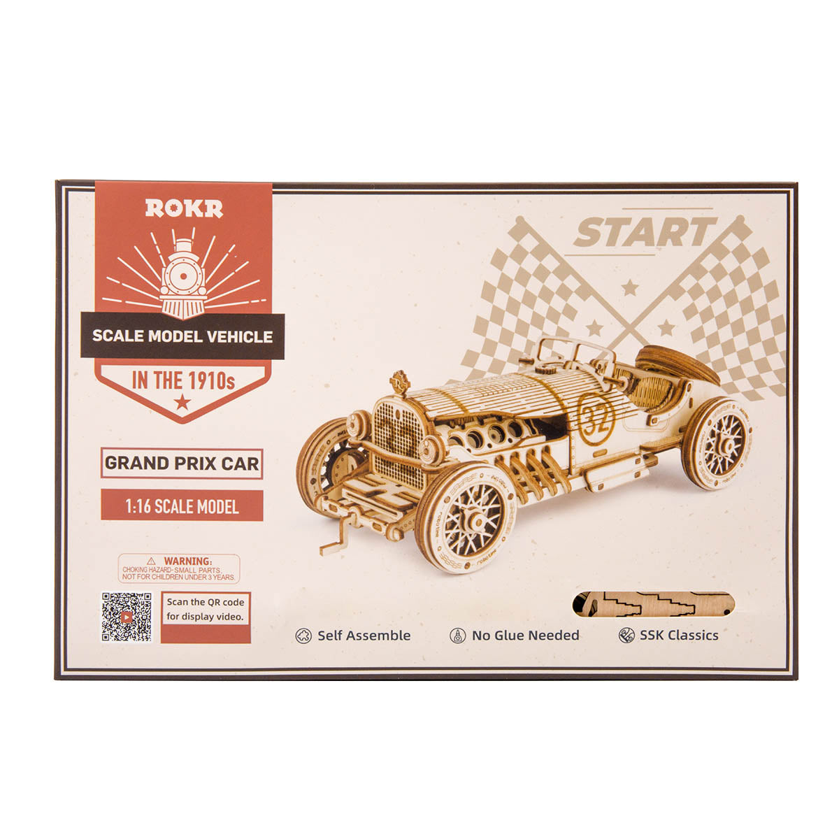 ROKR Grand Prix Car Model Kit official product view 8