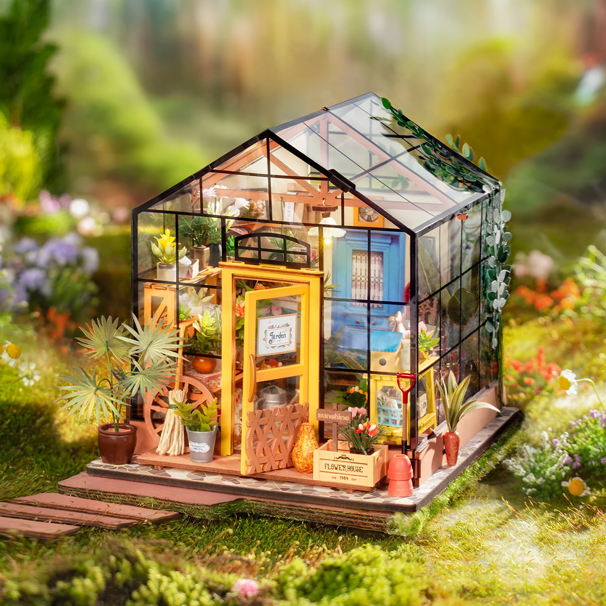 Cathy's Flower House Miniature Kit official detail view 2