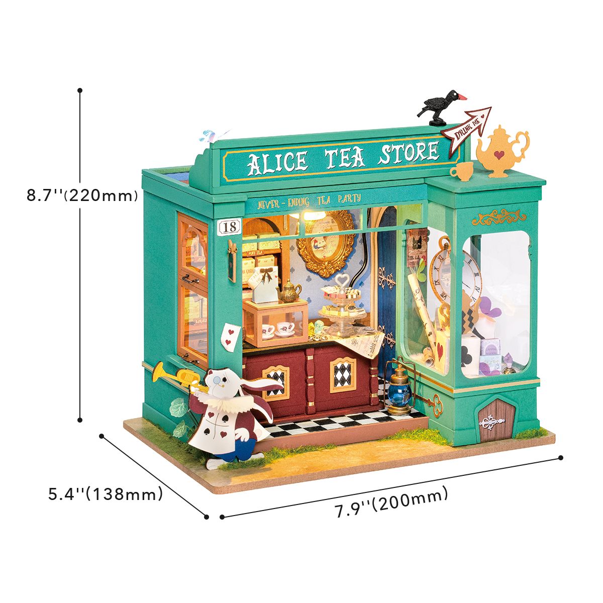 Alice's Tea Store Miniature House Kit official product view 5