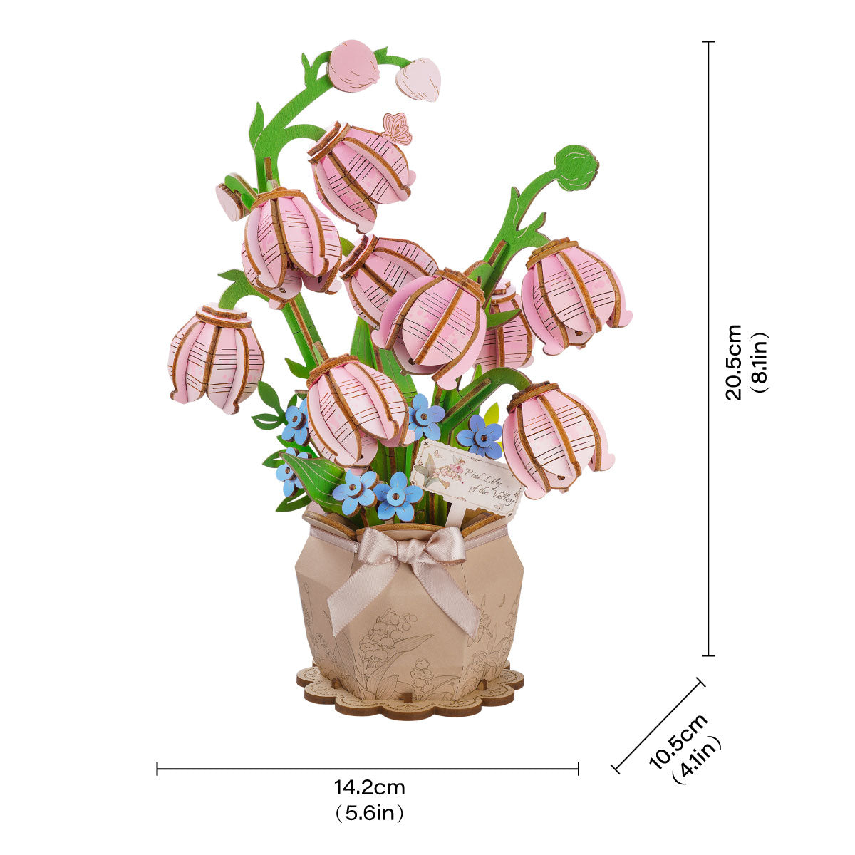 Rowood Pink Lily of the Valley Flower Kit official detail view 7