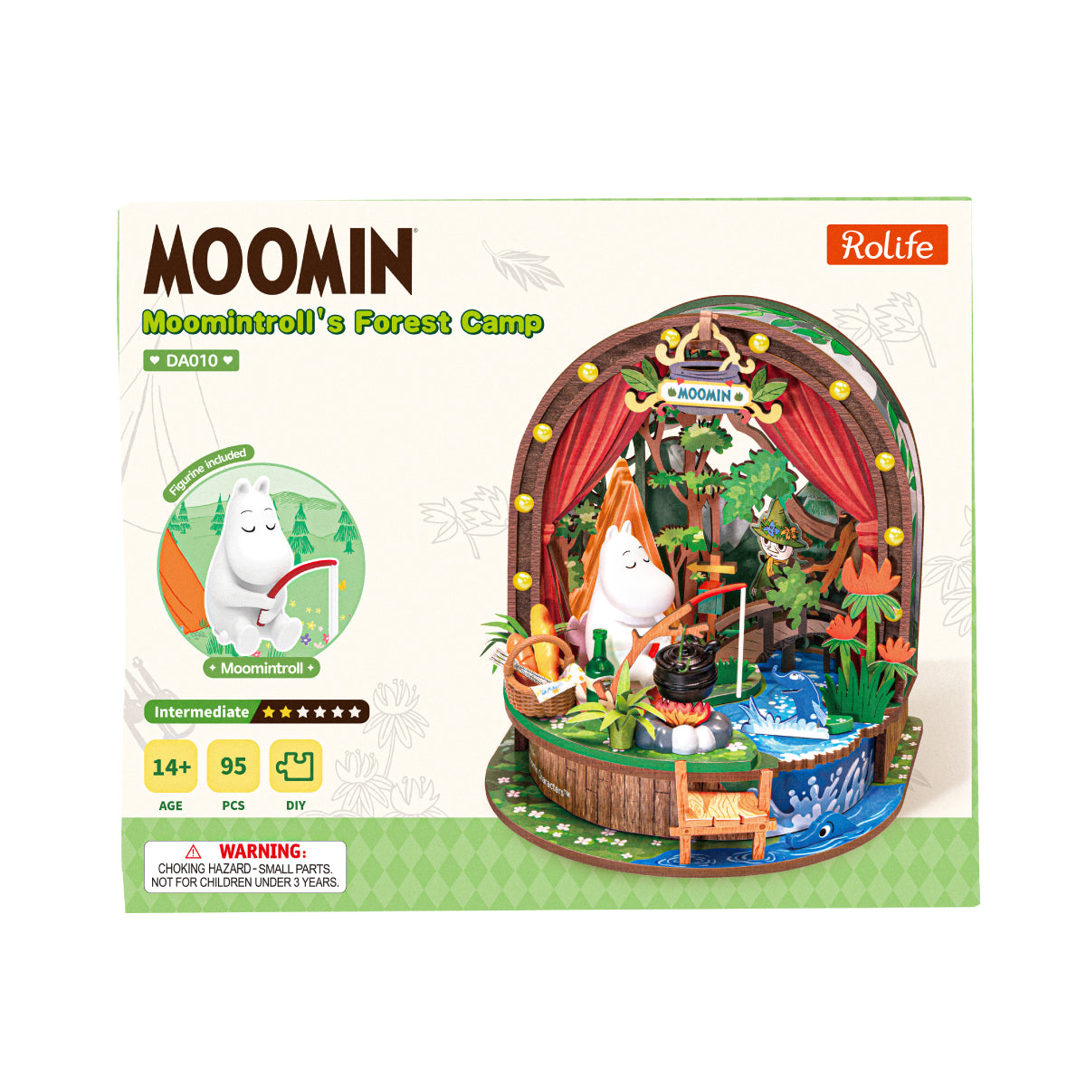 Rolife Moomintroll's Forest Camp packaging