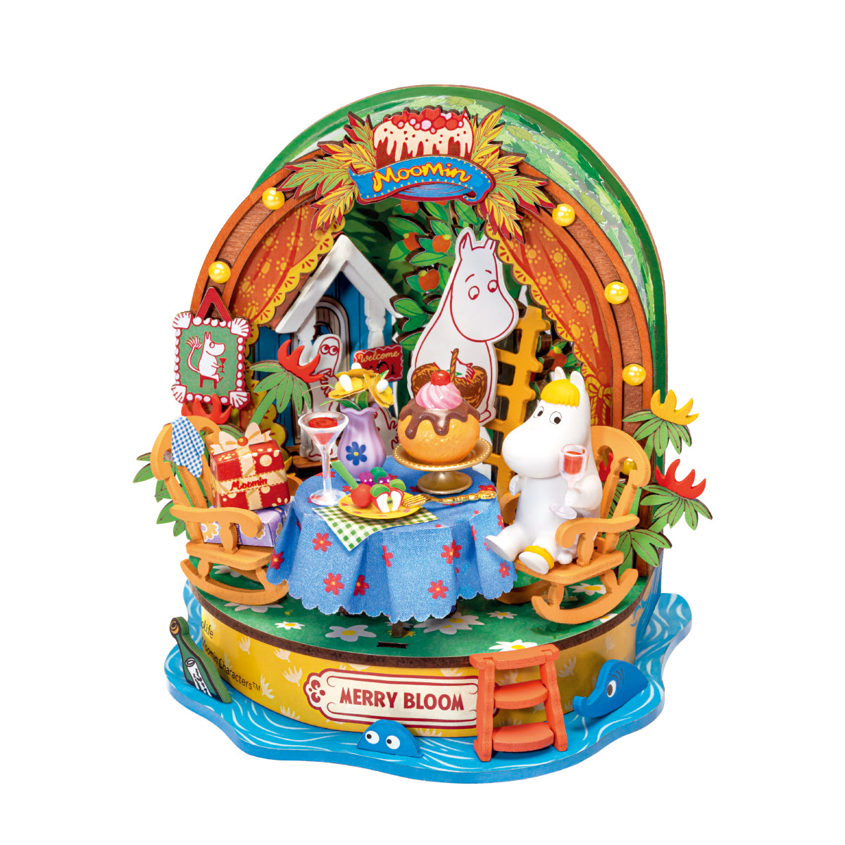 Rolife Snorkmaiden's Garden Party finished miniature